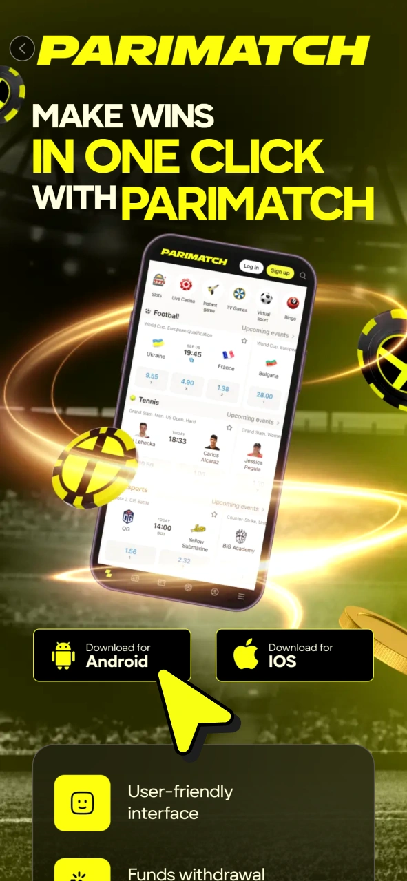 Click this button to get Aviator Parimatch app.