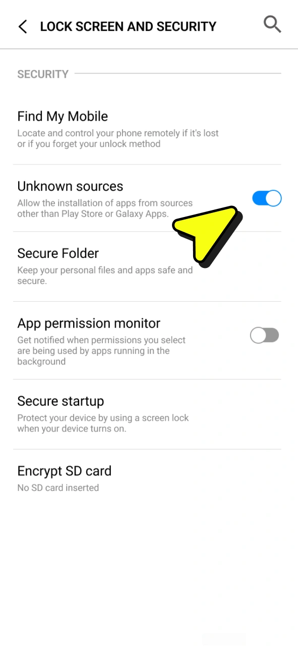 Visit settings and allow downloading for Paripesa android app.